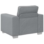 vidaXL Canapé avec coussin Gris clair 100 x 77 x 82 cm tissu