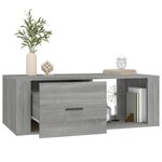 vidaXL Table basse Sonoma gris 100x50 5x35 cm Bois d'ingénierie