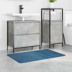 vidaXL Tapis de bain antidérapant Bleu 60 x 90 cm PP