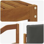 vidaXL Ensemble de canapés d'extérieur 5 pc Naturel et Anthracite