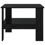 vidaXL Table basse Chêne noir 57 x 55 x 45 cm Bois d'ingénierie