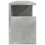 vidaXL Armoire murale 100x20x30 cm gris béton bois d'ingénierie