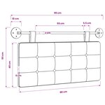 vidaXL Tête de lit suspendue Tissu