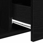 vidaXL Table basse Chêne noir 90 x 50 x 36.5 cm Bois d'ingénierie