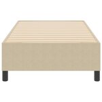 vidaXL Cadre de lit plateforme Vert gris 80 x 200 cm tissu