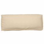 vidaXL Coussin pour dossier de palette Beige 120 x 40 x 12 cm