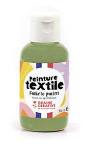 Peinture Textile Vert Kaki 50 ml