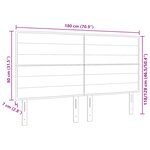 vidaXL Tête de lit design gris foncé 180 cm en tissu