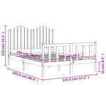 vidaXL Cadre de lit sans matelas 140x200 cm bois massif de pin