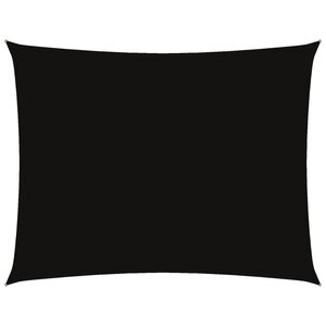 vidaXL Voile de parasol tissu oxford rectangulaire 6x7 m noir