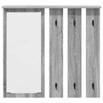 vidaXL Porte-manteau mural avec étagère Sonoma gris 84 x 10 x 80 cm