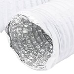 vidaXL Conduit de ventilation aluminium et PVC 6 m Ø12 5 cm