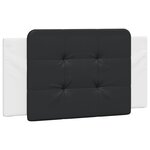 vidaXL Coussin de tête de lit noir et blanc 100 cm similicuir