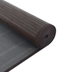 vidaXL Tapis rectangulaire marron foncé 60x300 cm bambou