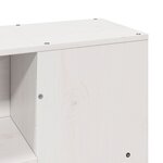 vidaXL Cadre de lit sans matelas blanc 120x190 cm bois de pin massif