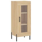 vidaXL Buffet haut Chêne sonoma 34 5x34x180 cm Bois d'ingénierie