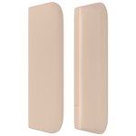 vidaXL Tête de lit avec oreilles Cappuccino 147x16x78/88 cm Similicuir