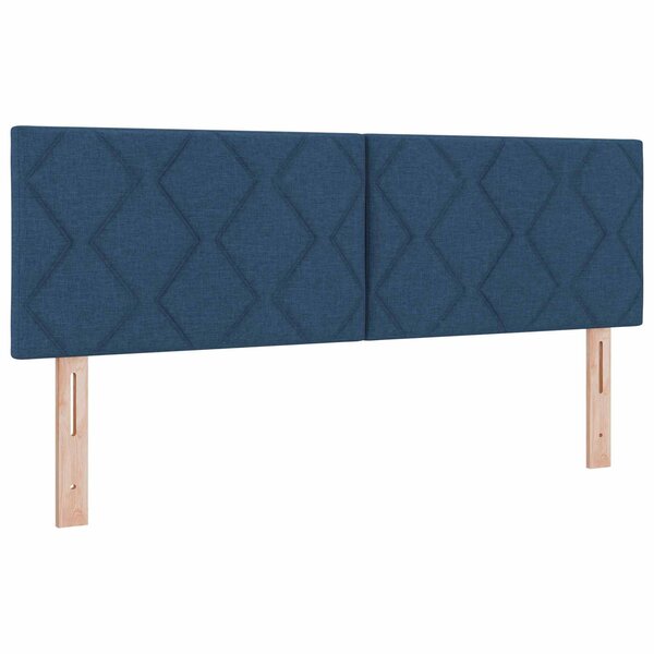 vidaXL Tête de lit Bleu 160 cm tissu