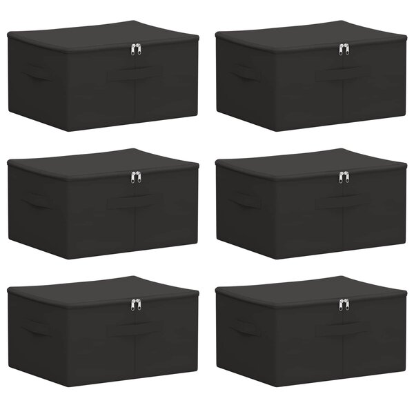 vidaXL Boîte de rangement 6 pc Tissu intissé 43 x 34 x 23 cm 33 6 L
