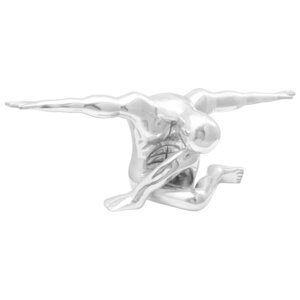 vidaXL Sculpture Argent 91.5 x 32 x 33 cm Aluminium