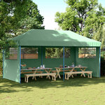 vidaXL Tente de fête 292 x 580 x 315 cm Vert Tissu Oxford