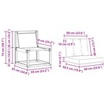vidaXL Ensemble de canapés d'extérieur 3 pc Naturel et gris clair
