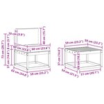vidaXL Ensemble de canapés d'extérieur 4 pc Naturel et Anthracite