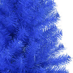 vidaXL Sapin de Noël artificiel avec support bleu 210 cm PVC