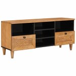 vidaXL Meuble TV Marron clair 100 x 33 x 46 cm bois de manguier massif