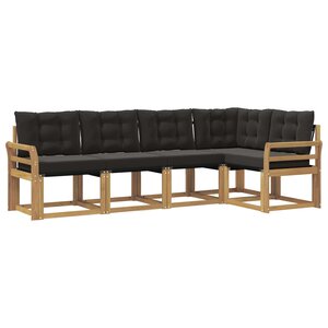 vidaXL Ensemble de canapés d'extérieur avec coussin 5 Pièces