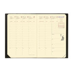 Agenda Affaires Prestige + Répert. Couv Plast Grainée noir 10 x 15 cm QUOVADIS