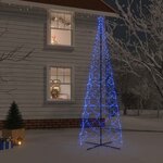 vidaXL Arbre de Noël cône 1400 LED Bleues 160x500 cm