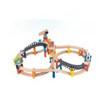 Circuit train double niveau électrique 60 Pièces