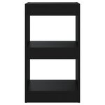 vidaXL Bibliothèque/Cloison de séparation Noir 40x30x72 cm