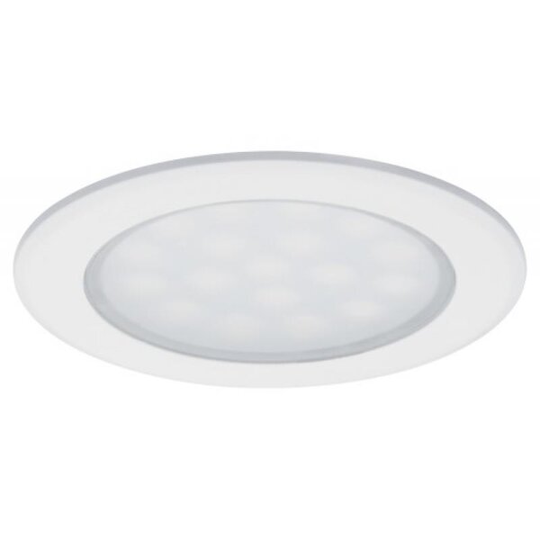 Kit 2 spots encastrés pour meubles LED 2x2 5W rond chromé