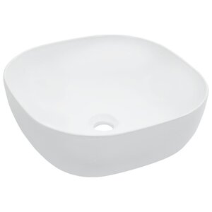vidaXL Lavabo 42 5x42 5x14 5 cm Céramique Blanc