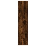 vidaXL Bibliothèque 3 niveaux Chêne fumé 40x24x109cm Bois d'ingénierie