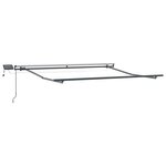 vidaXL Auvent Rétractable Vert et blanc 350 x 250 cm tissu