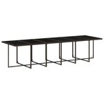 vidaXL Ensemble à manger de jardin avec coussins 13 Pièces marron rotin
