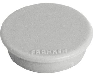 Paquet de 10 Aimants ronds 13 mm Gris FRANKEN