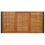 vidaXL Ensemble de salle à manger pour jardin 7 Pièces Noir et Marron