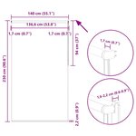 vidaXL Store enrouleur occultant largeur du tissu 136 6 cm polyester