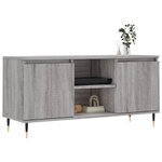 vidaXL Meuble TV sonoma gris 104x35x50 cm bois d'ingénierie