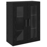 vidaXL Meuble mural Chêne noir 69 5 x 34 x 90 cm Bois d'ingénierie