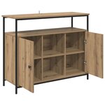 vidaXL Buffet Chêne artisanal 100 x 35 x 80 cm Bois d'ingénierie