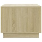 vidaXL Table basse chêne sonoma 55x55x43 cm bois d'ingénierie