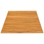 vidaXL Tapis de bain Marron 100 x 60 cm Bois d'Acacia Massif