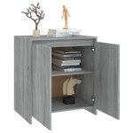 vidaXL Buffet Sonoma gris 70x41x75 cm Bois d'ingénierie