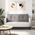 vidaXL Coussin de Dos Taupe 120 x 24 x 50 cm tissu