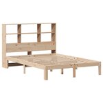 vidaXL Lit bibliothèque sans matelas 140x190 cm bois de pin massif